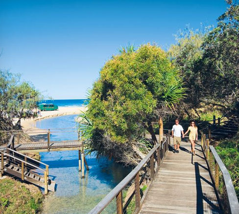 stay and explore fraser island