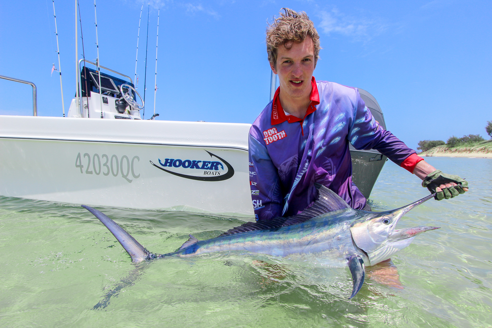 Fraser Island Black Marlin Guided fishing charters chasing marlin